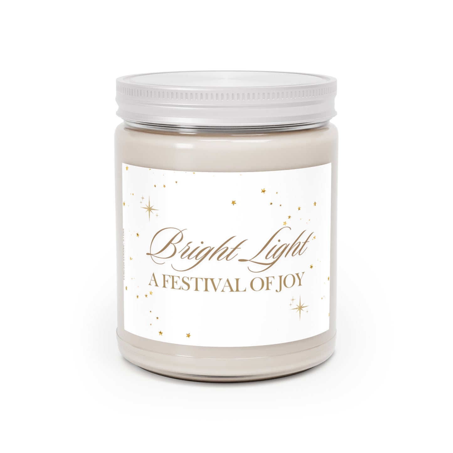 Scented Candles, 9oz - Bright light, a festival of JOY- Made 100% natural soy wax blend and cotton wick - Vanilla Bean, Comfort Spice and Sea Breeze fragrances available.