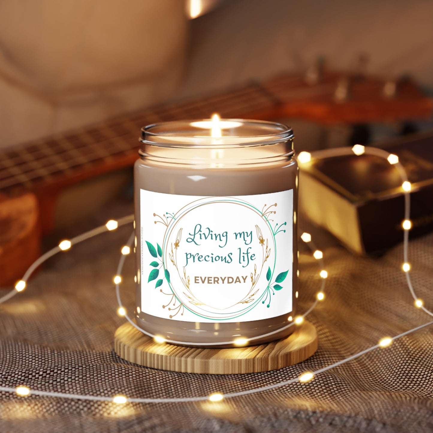 Scented Candles, 9oz - Living my PRECIOUS LIFE- Made 100% natural soy wax blend and cotton wick - Vanilla Bean, Comfort Spice and Sea Breeze fragrances available.