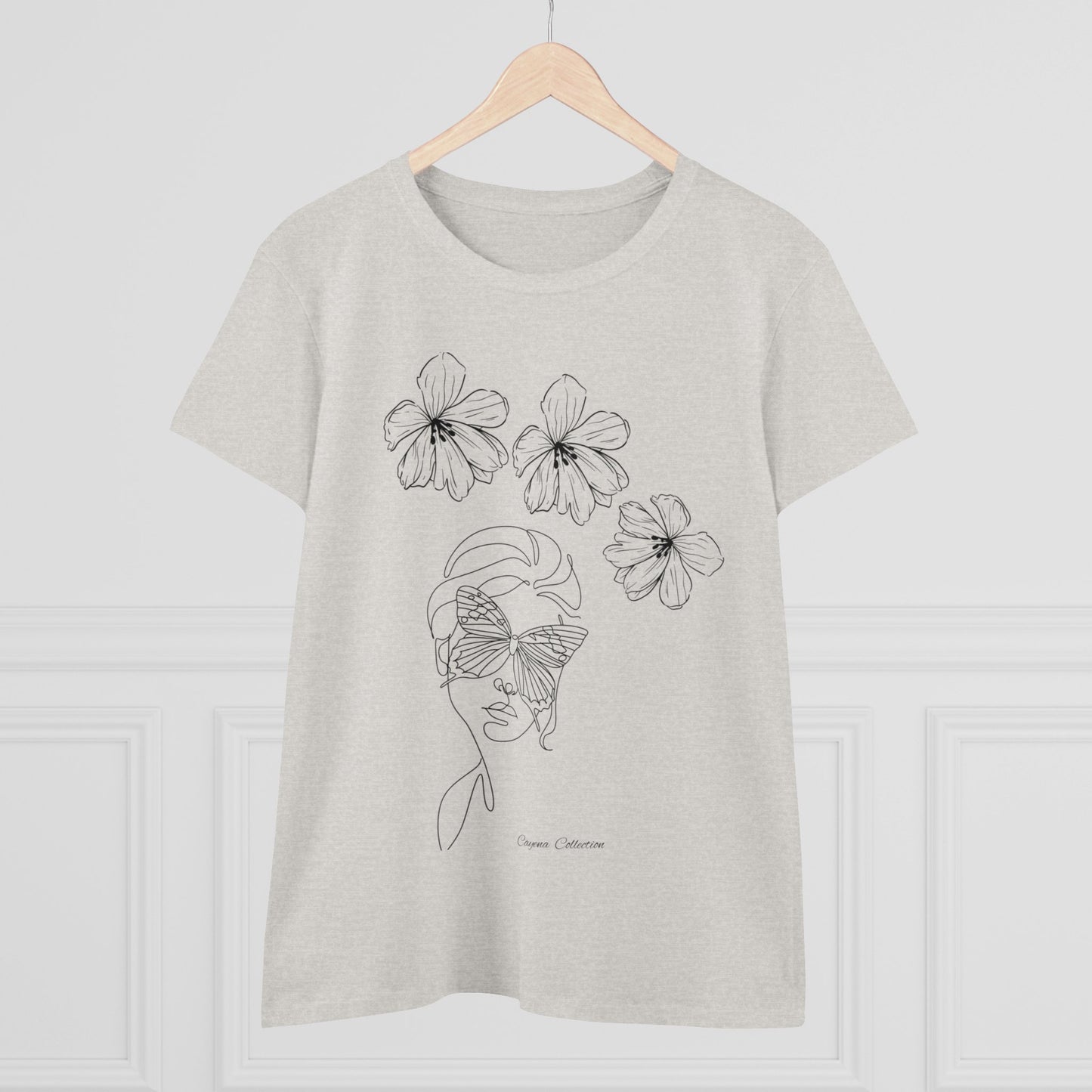 Cayena Collection M5 Camiseta de algodón de peso medio para mujer