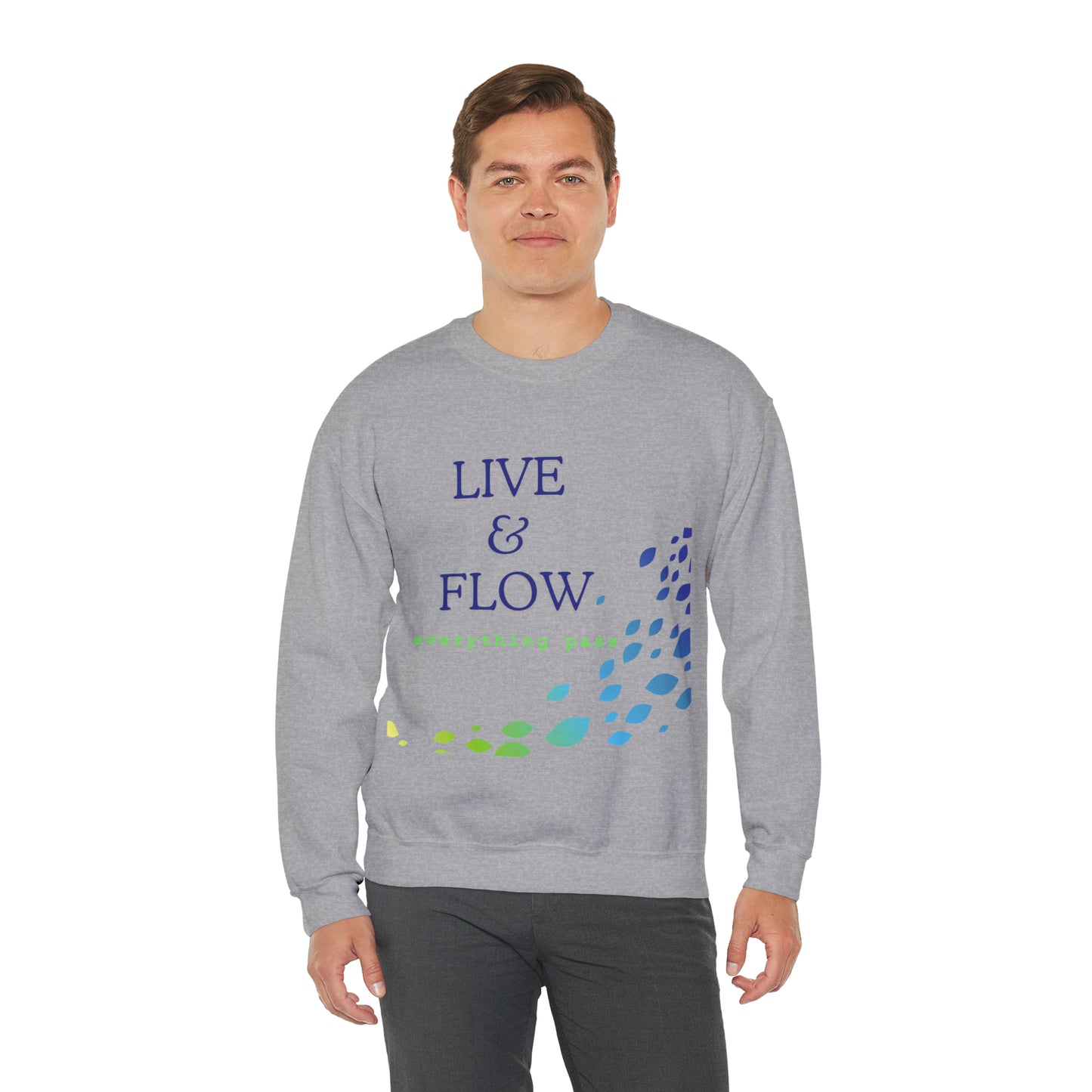 Unisex Heavy Blend™ Crewneck Sweatshirt - Live & Flow