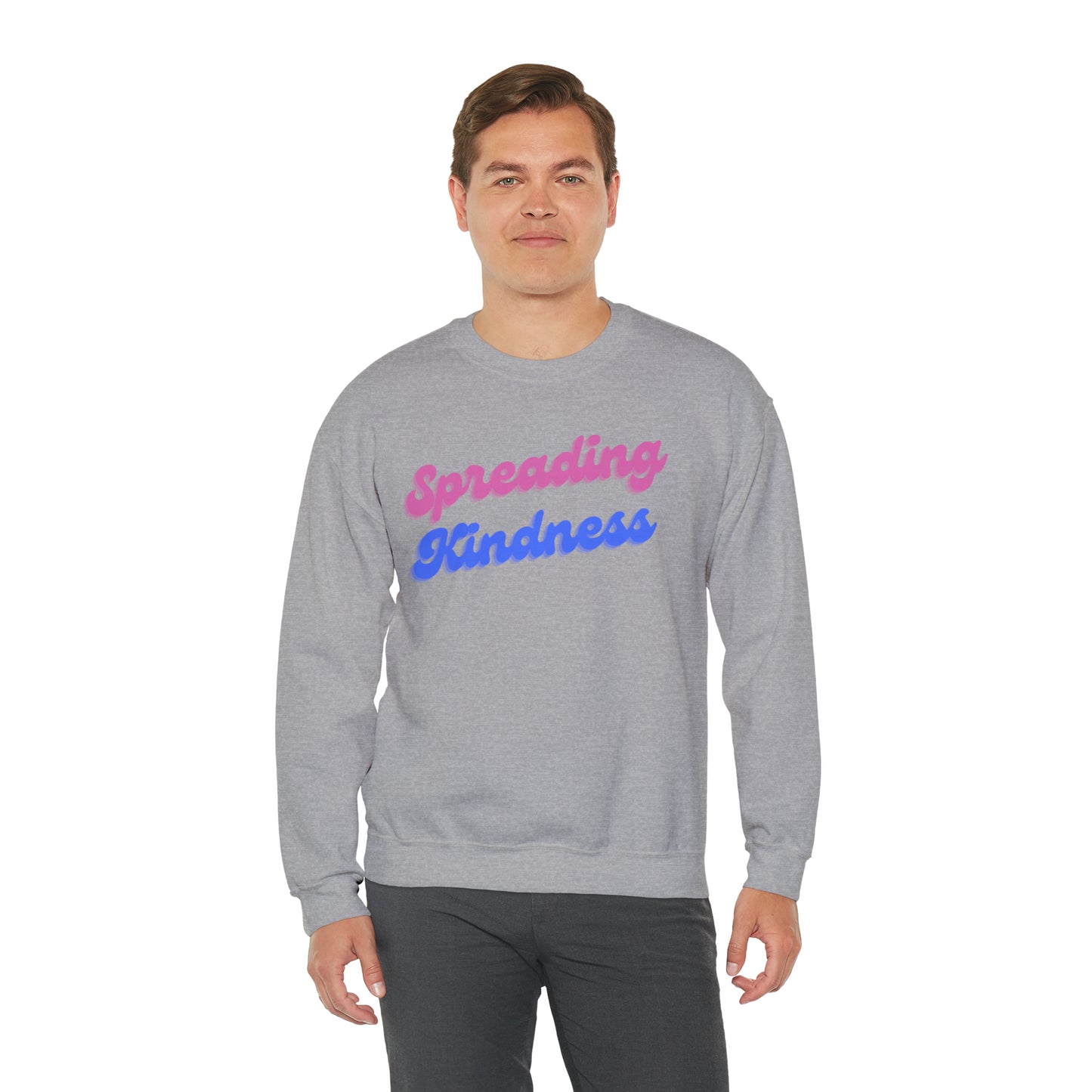 Unisex Heavy Blend™ Crewneck Sweatshirt - Spreading Kindness Pink&Blue