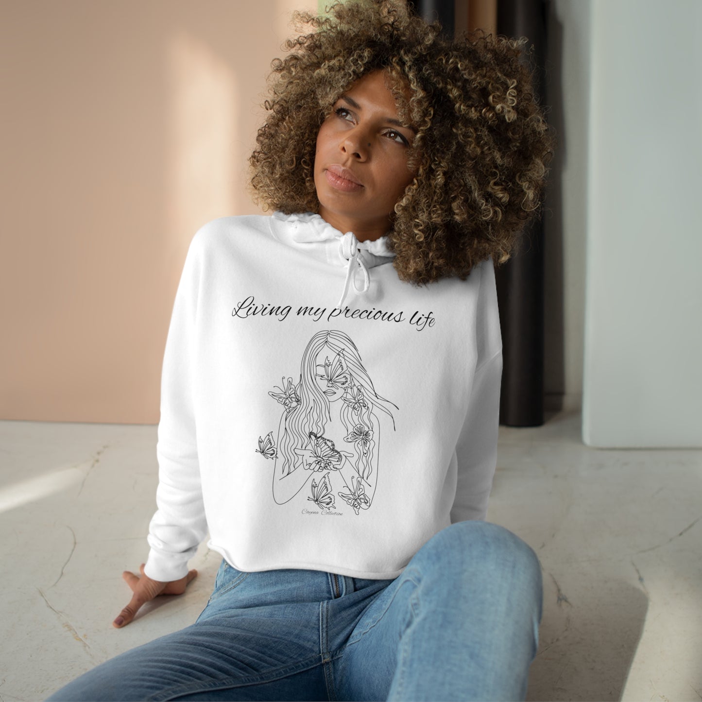 Living my precious life M3 | Cayena Collection | Crop Hoodie