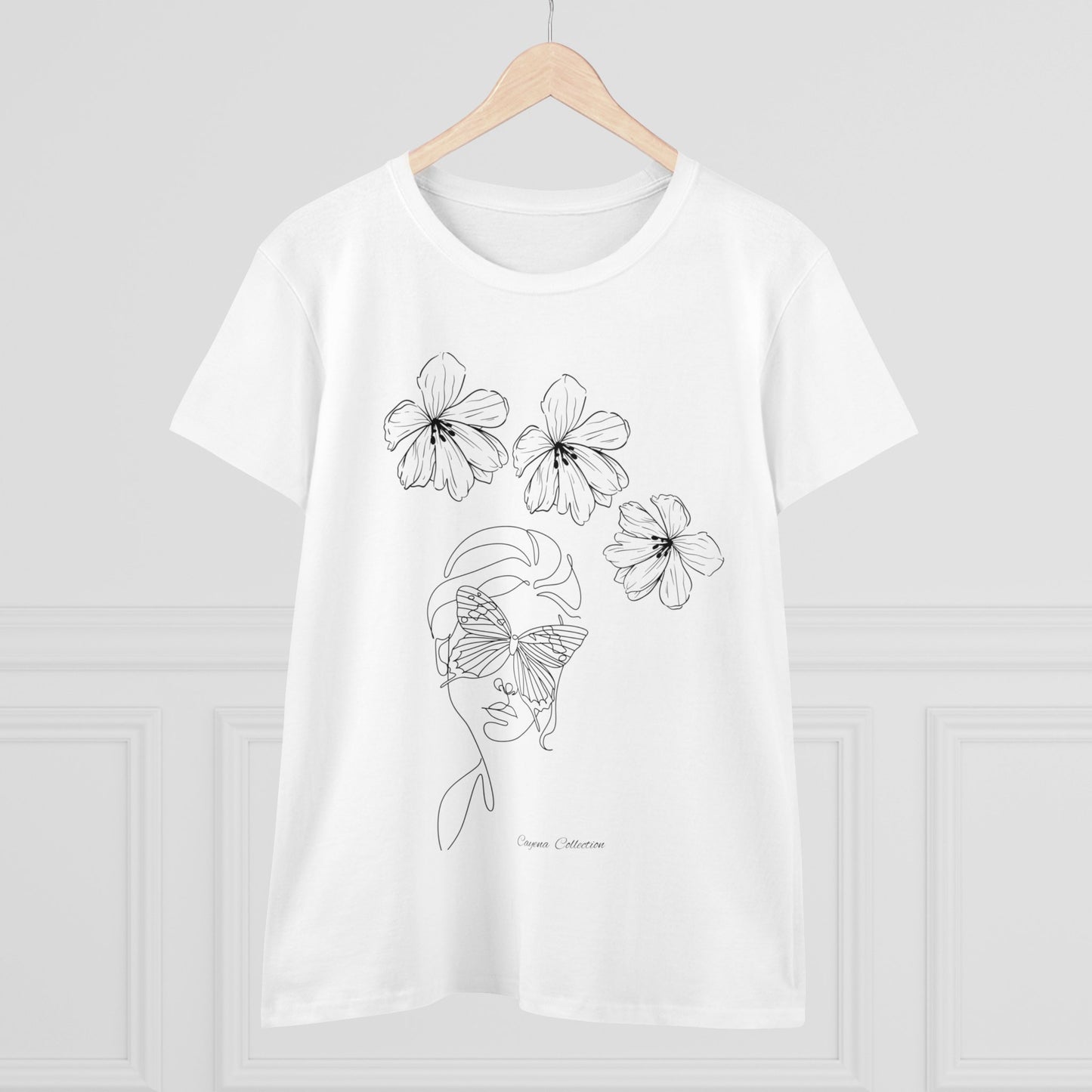 Cayena Collection M5 Camiseta de algodón de peso medio para mujer